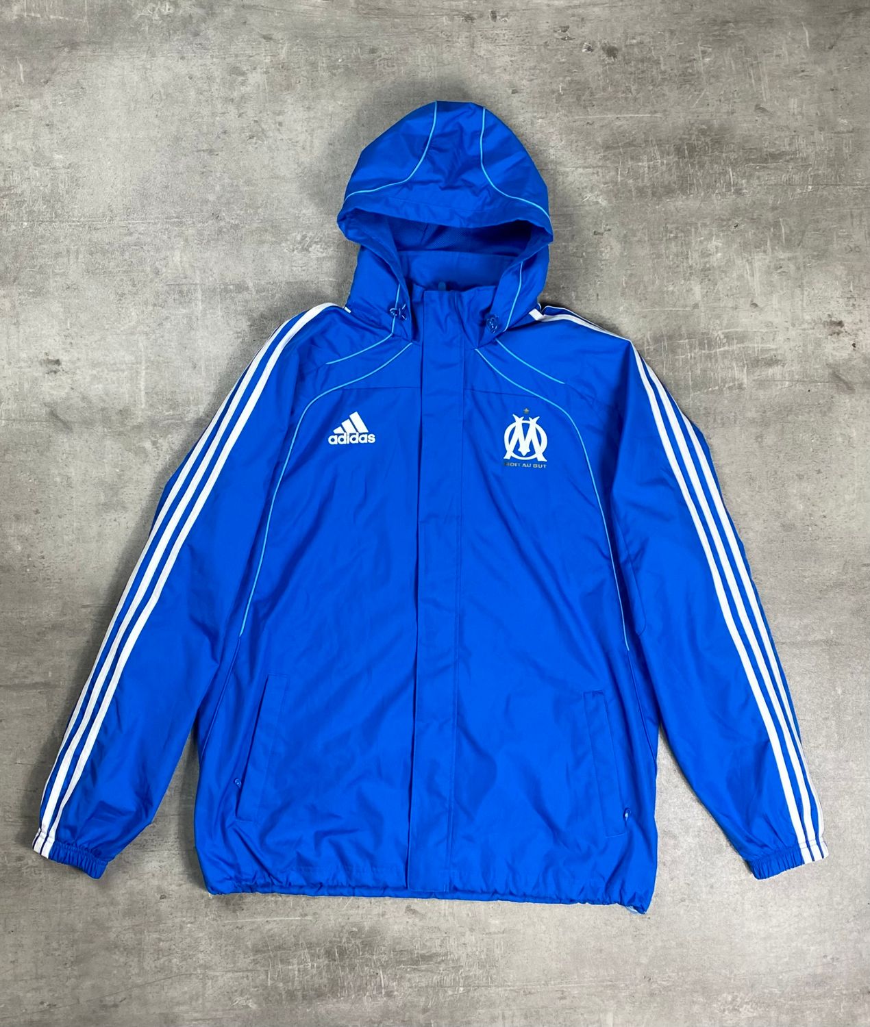 Cortaviento Olympique Marsella Windbreaker Retro Adidas 2010