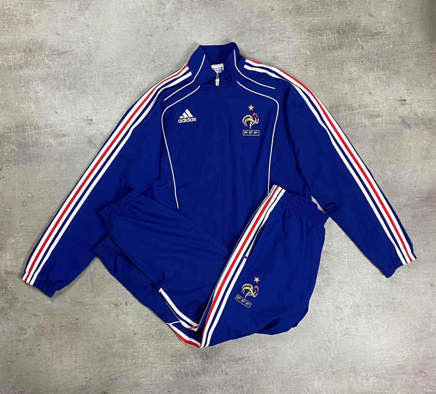 Equipe de France Tracksuit vintage adidas Blue 2010 Equipe de France Tracksuit vintage adidas Blue 2010