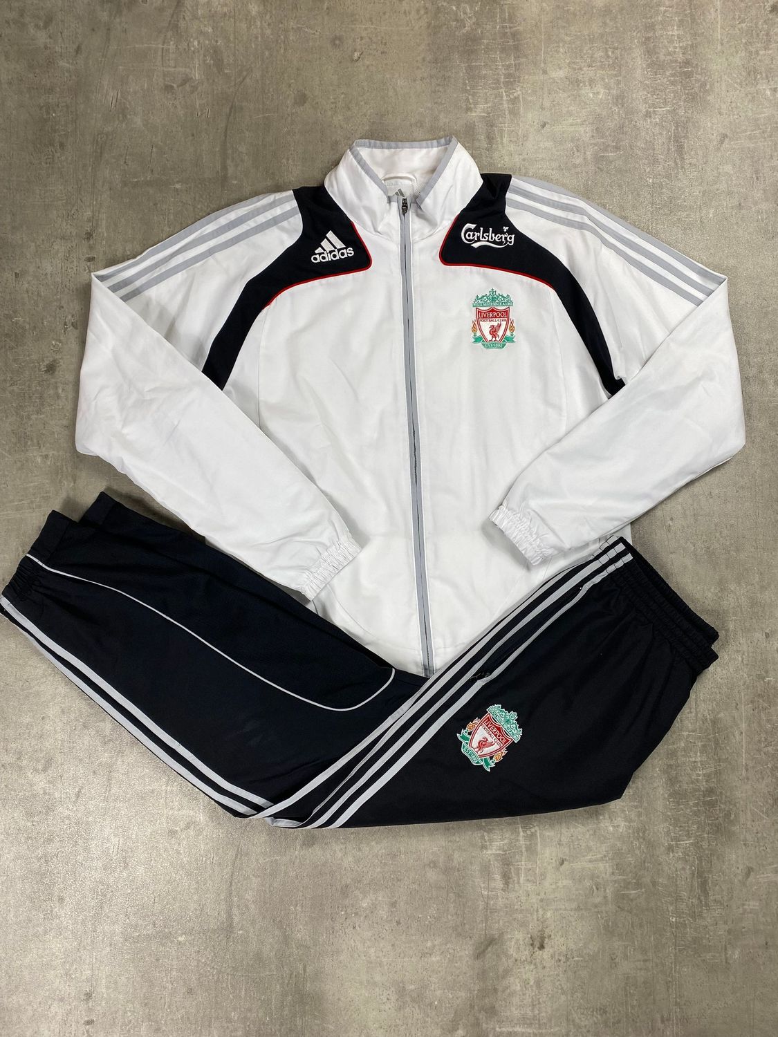 Liverpool Tracksuit Retro Adidas White 2008/2009