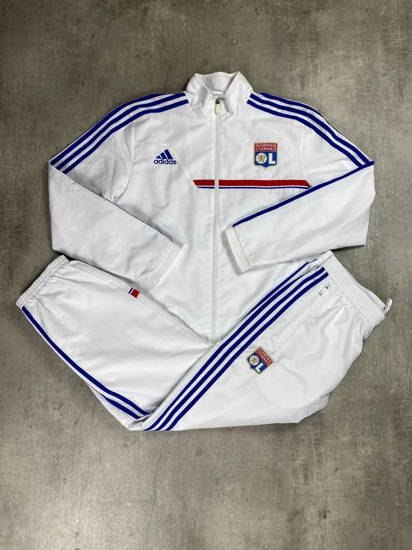 Olympique Lyonnais Tracksuit Retro Adidas White 2013/2014