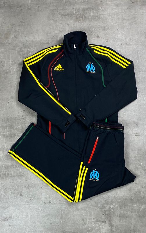Olympique Marseille Tracksuit Retro Adidas Black 2010
