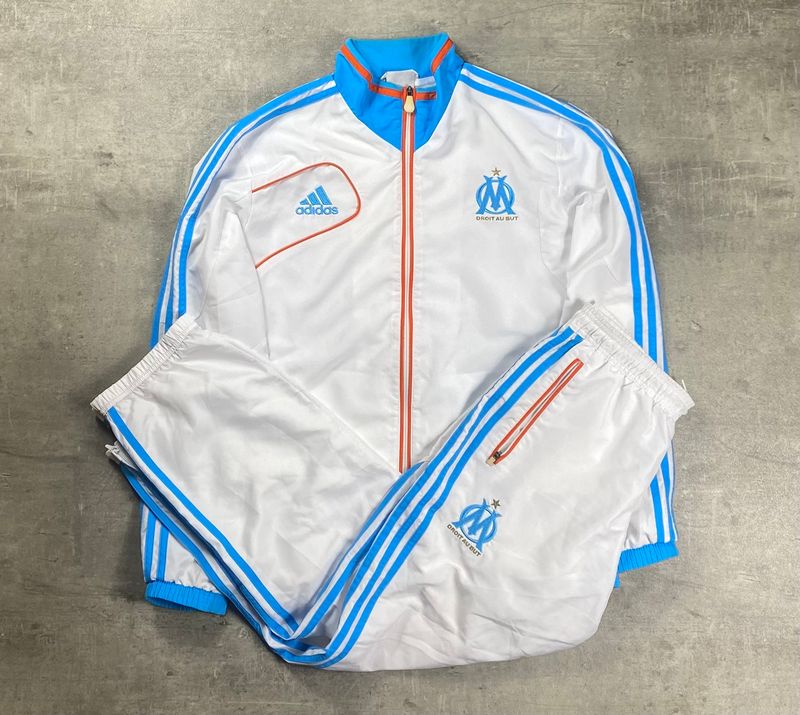 Olympique Marseille Tracksuit vintage Adidas White 2012