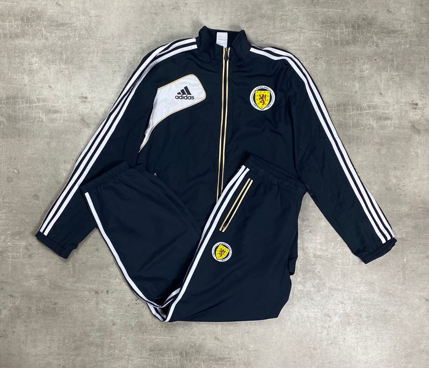 Escocia Tracksuit Retro Adidas 2014 Black