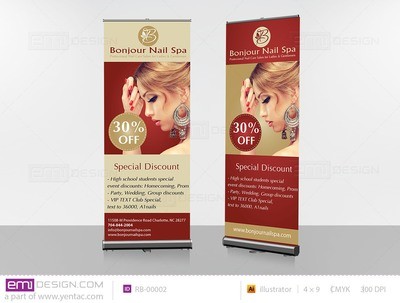 Retractable Banner Template RB-00002