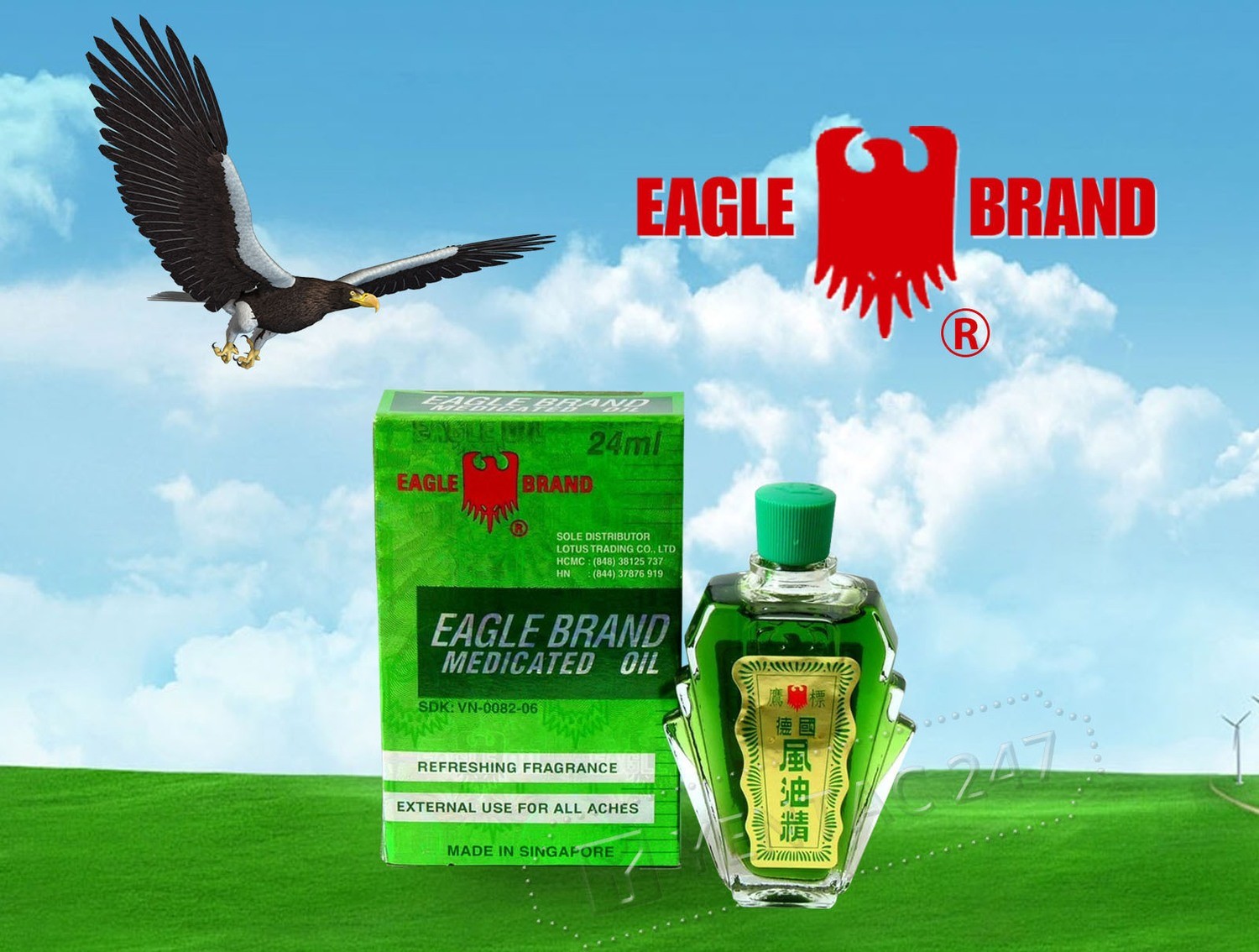 Shipping Eagle Brand Medicated Oil