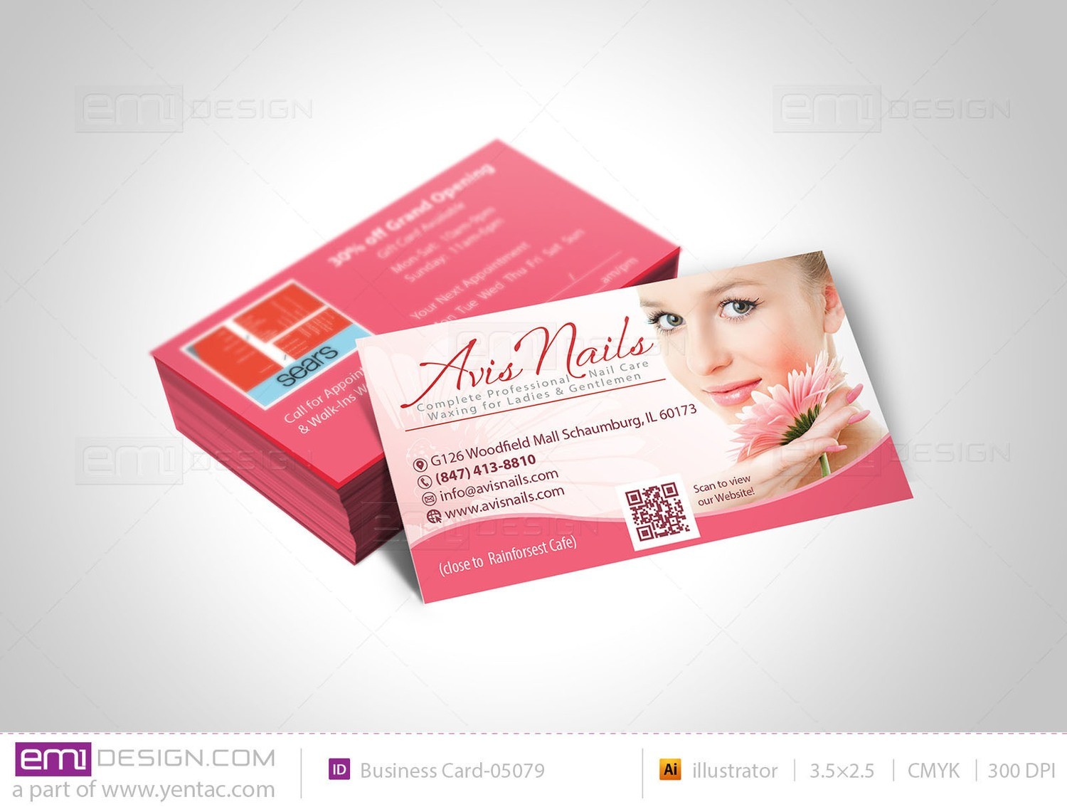 Business Card - Template BusCard-05079 - Avis Nails