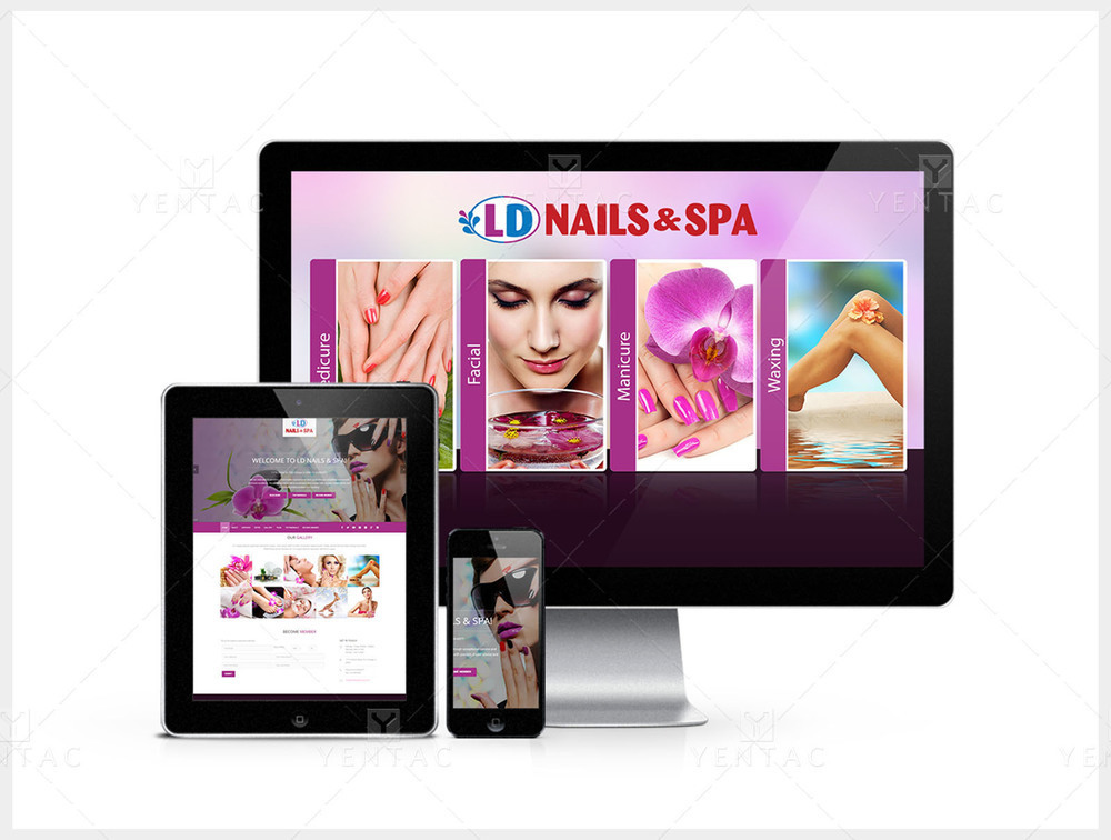 101 - Web Design Solution - Nail Salon #5117 LD Brand