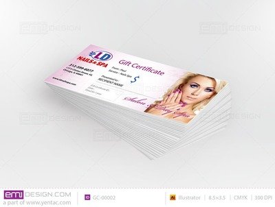 Gift Certificate Template GC-00002