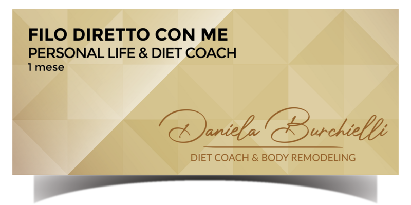 FILO DIRETTO CON ME IL TUO PERSONAL LIFE&DIET COACHING PER 1 MESE