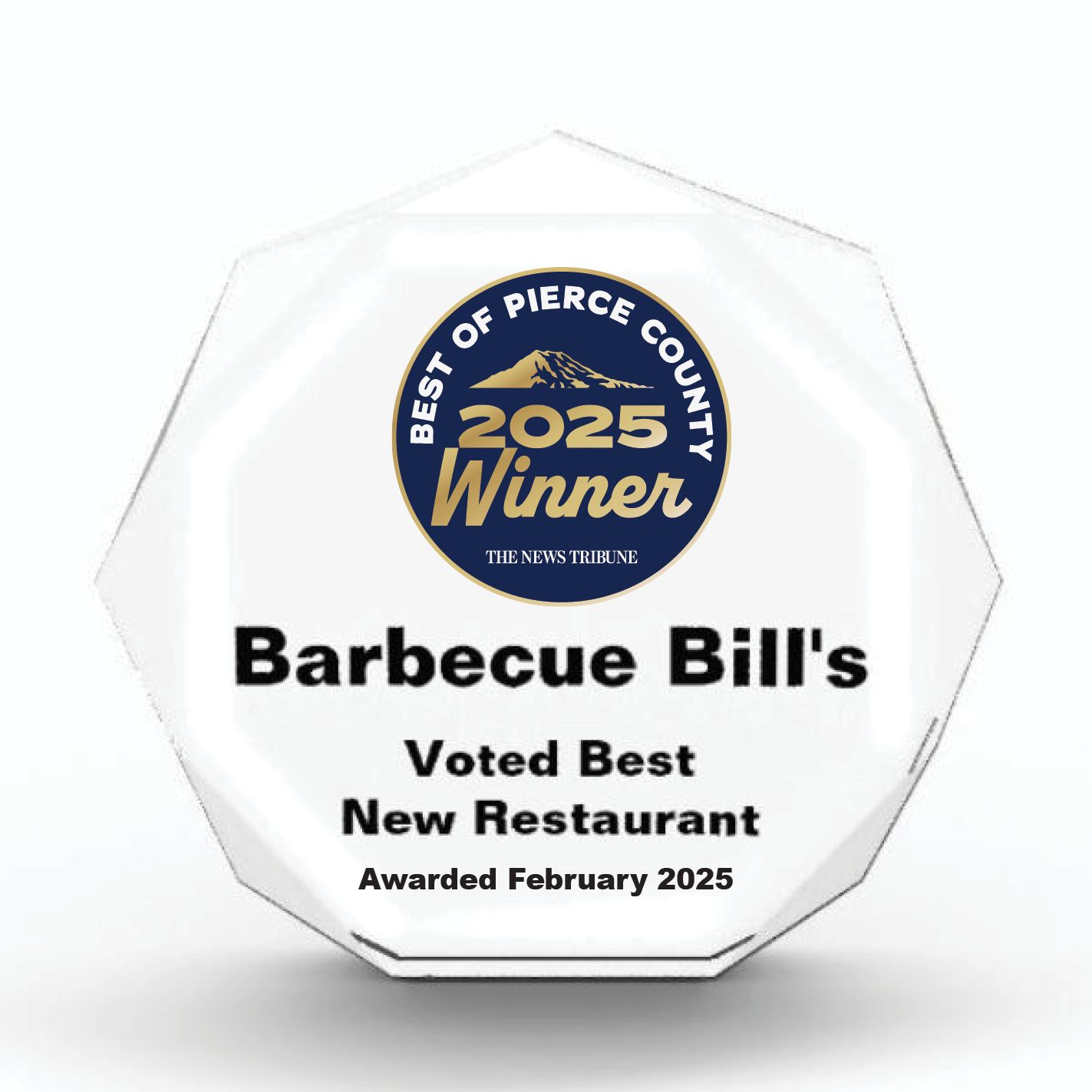 Acrylic Winner's Award - Opaque Octagon