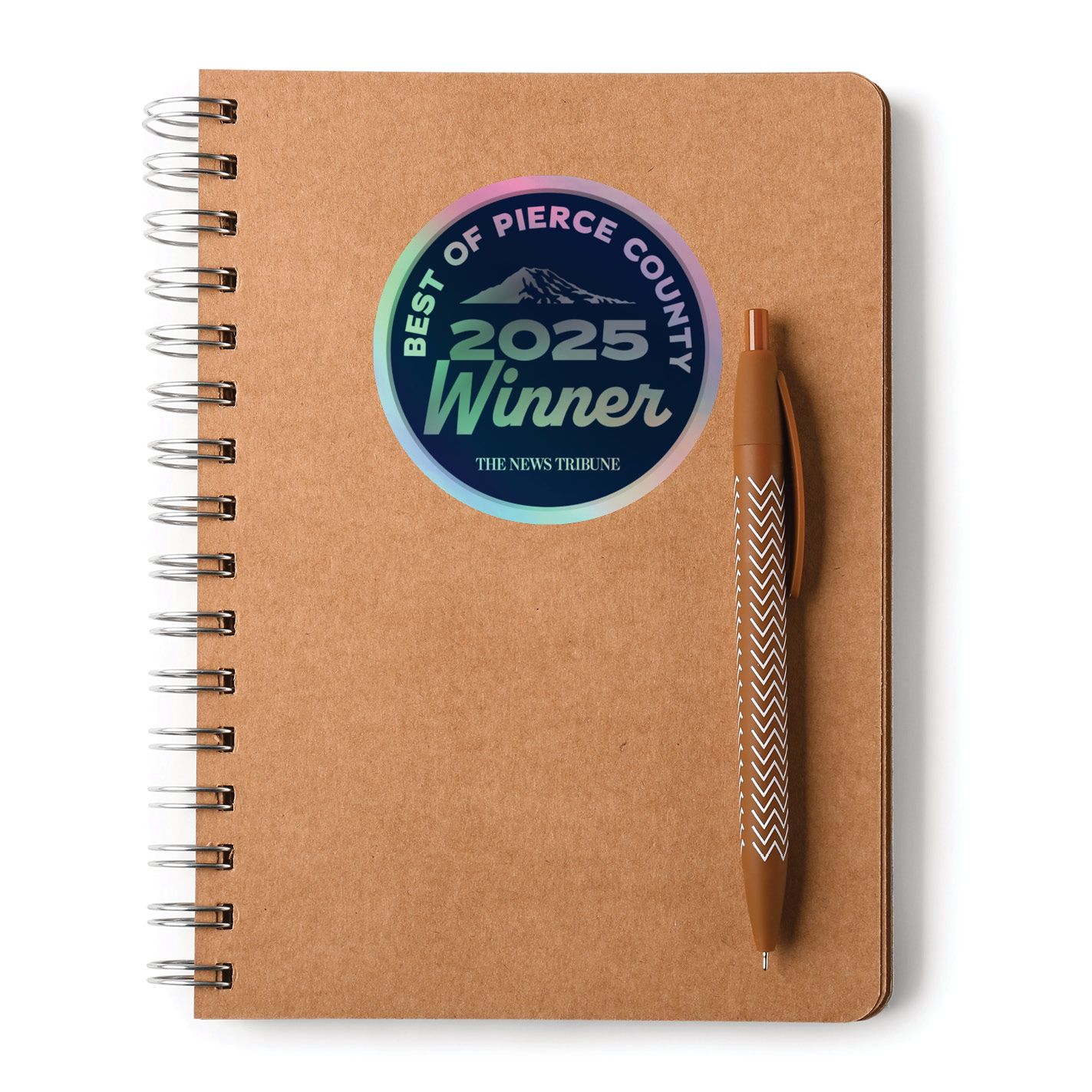 Kiss-Cut Holographic Logo Stickers