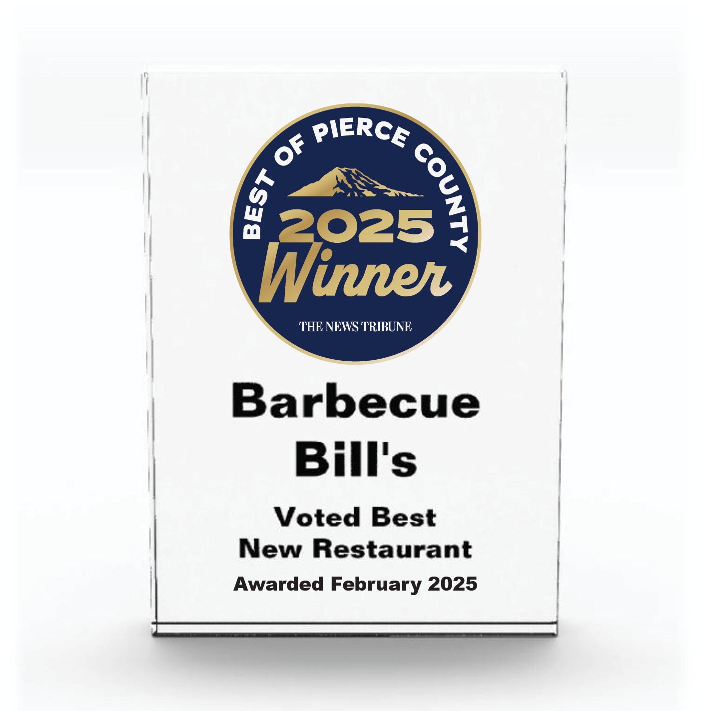 Acrylic Winner's Award - Vertical