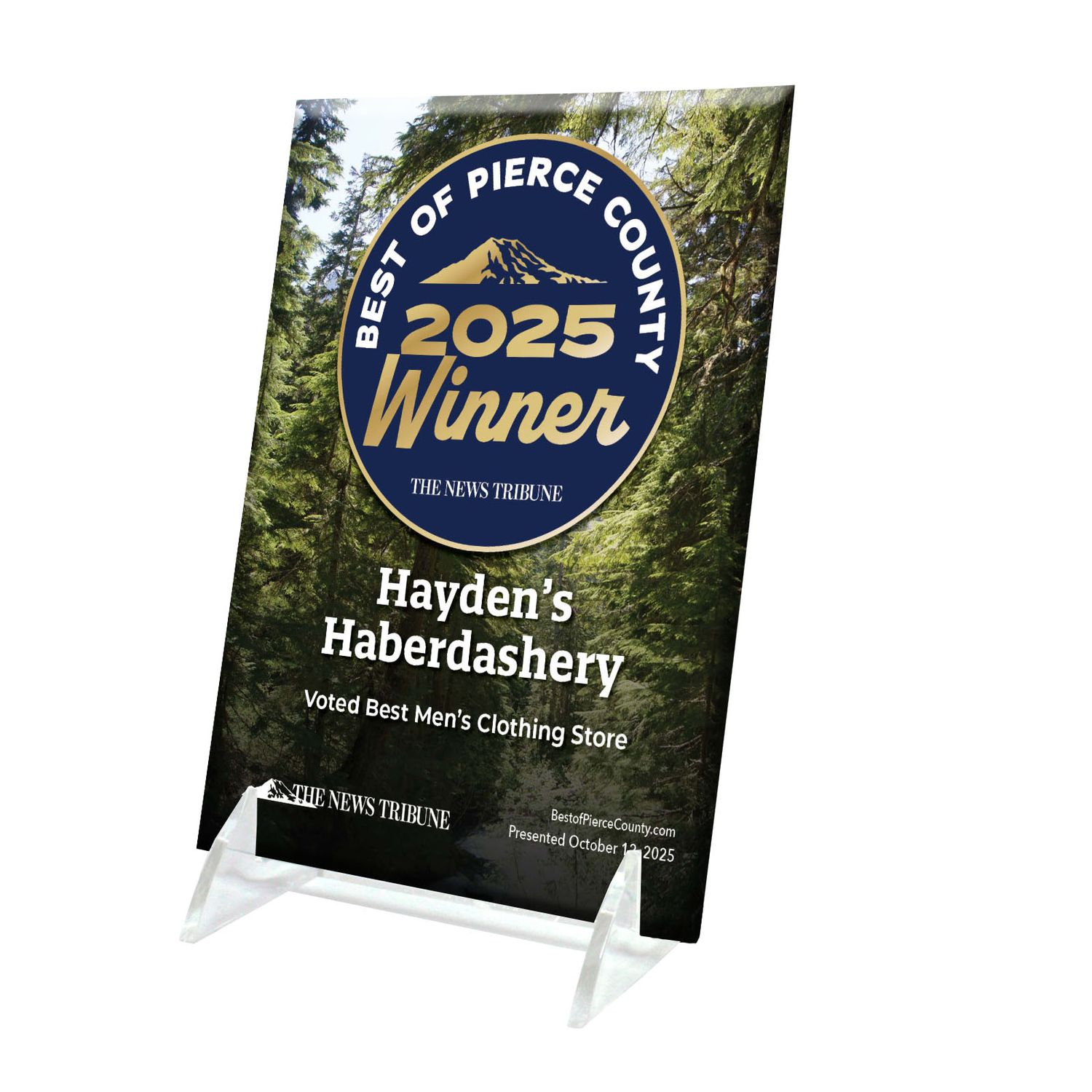 Crystal Keepsake Plaque