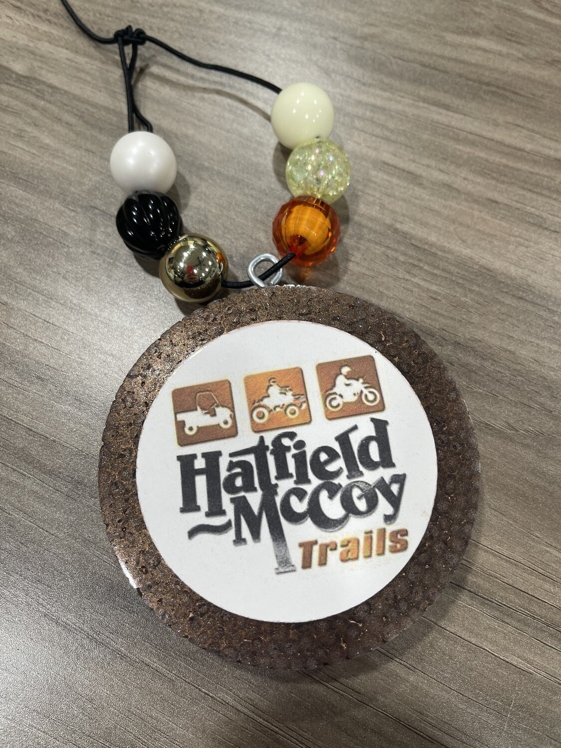 Hatfield McCoy Trails Freshie, SCENT: Vanilla, Beads: Beads