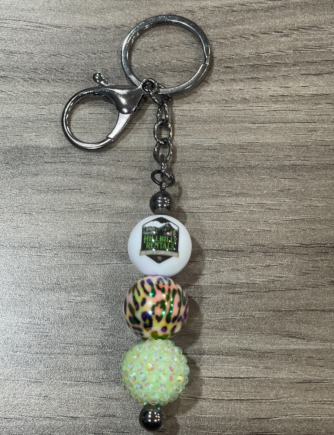 Hillbilly Rentals Keychains, Beads: Cheetah