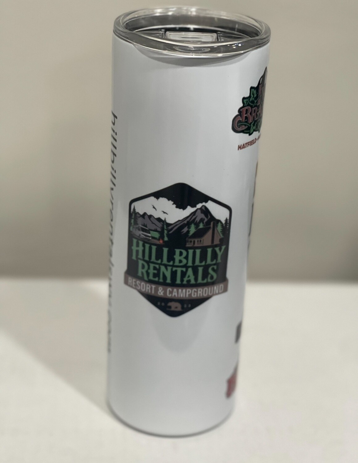20 OZ Hatfield McCoy Trails Tumbler, Color: White