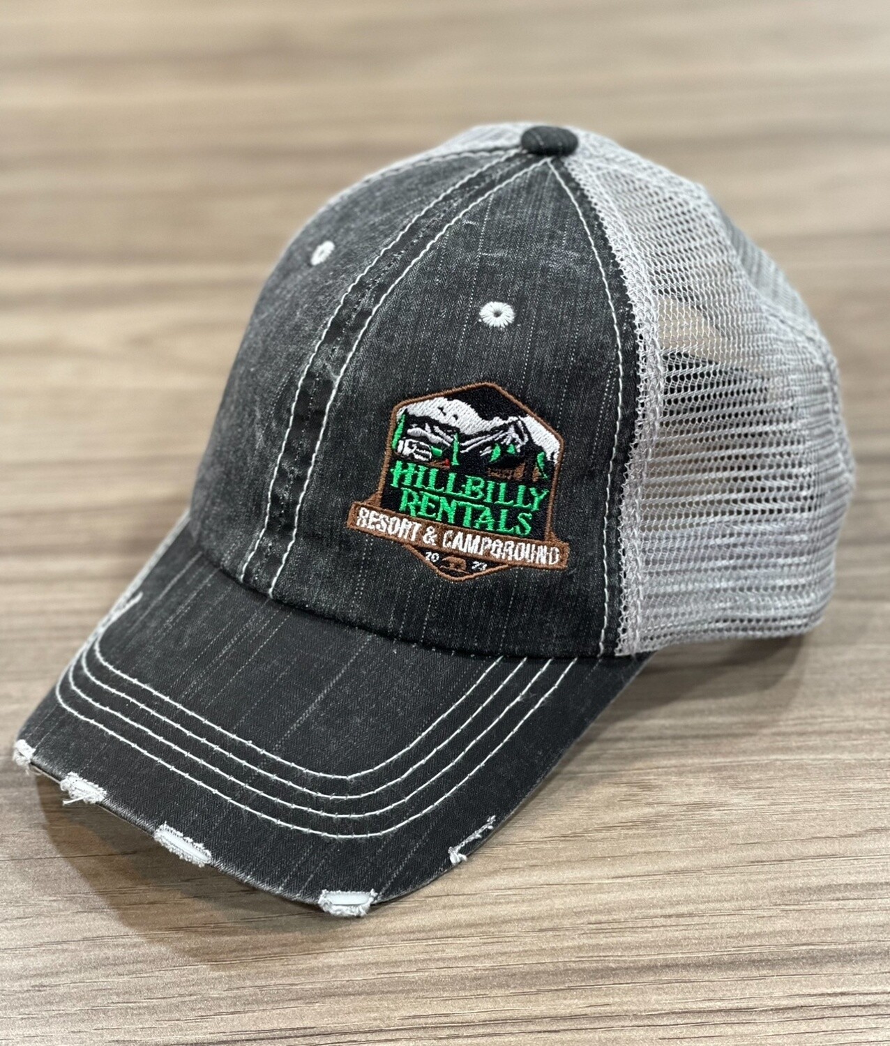 Hillbilly Rentals Black/Grey Trucker Hat