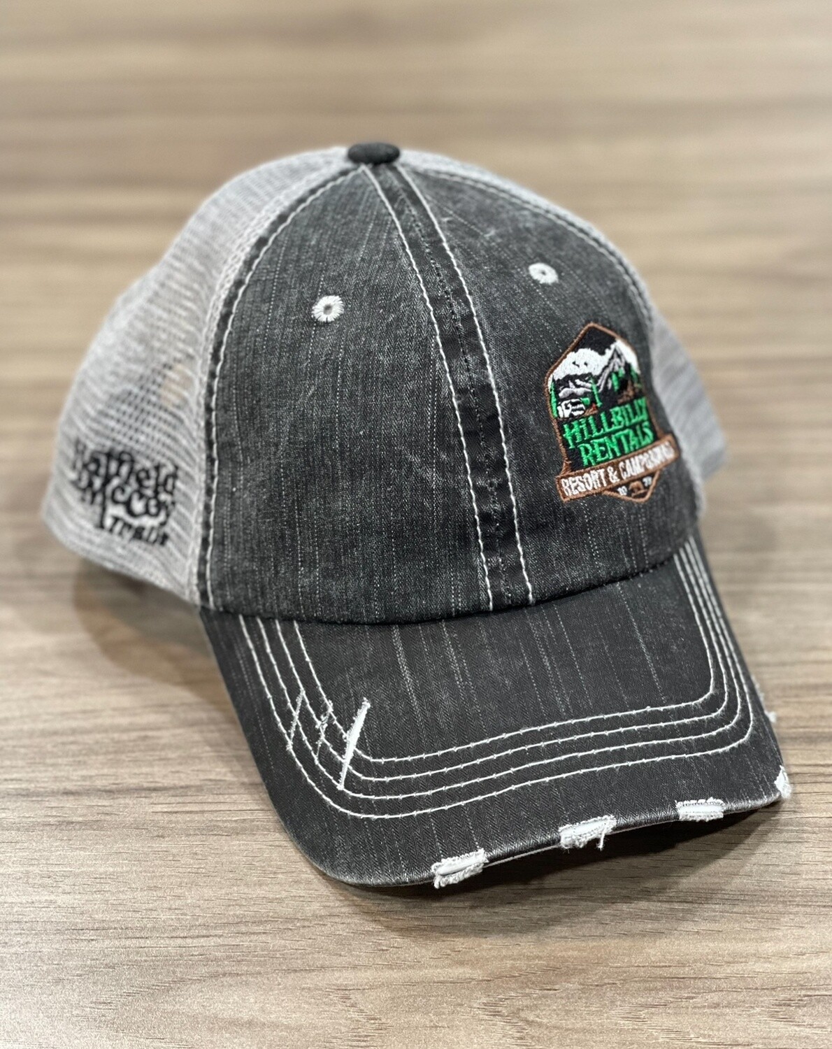 Hillbilly Rentals Black/Grey Trucker Hat