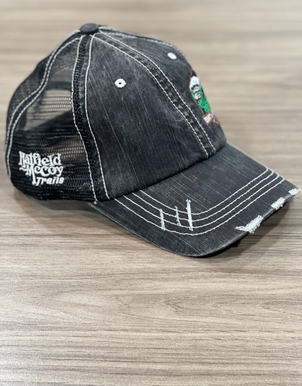Hillbilly Rentals Black/Black  Trucker Hat