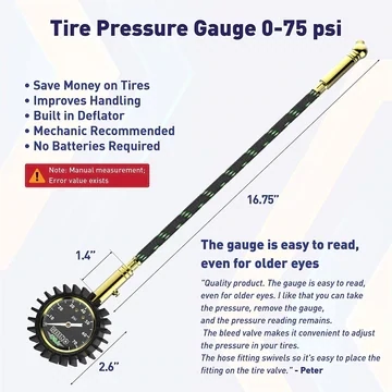 75 PSI TIRE PRESSURE GAUGE