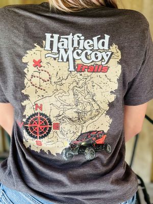 Hatfield McCoy Trails Trail Map T-Shirt