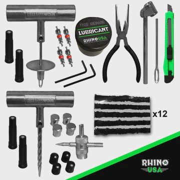 14-PIECE COMPACT TIRE REPAIR KIT