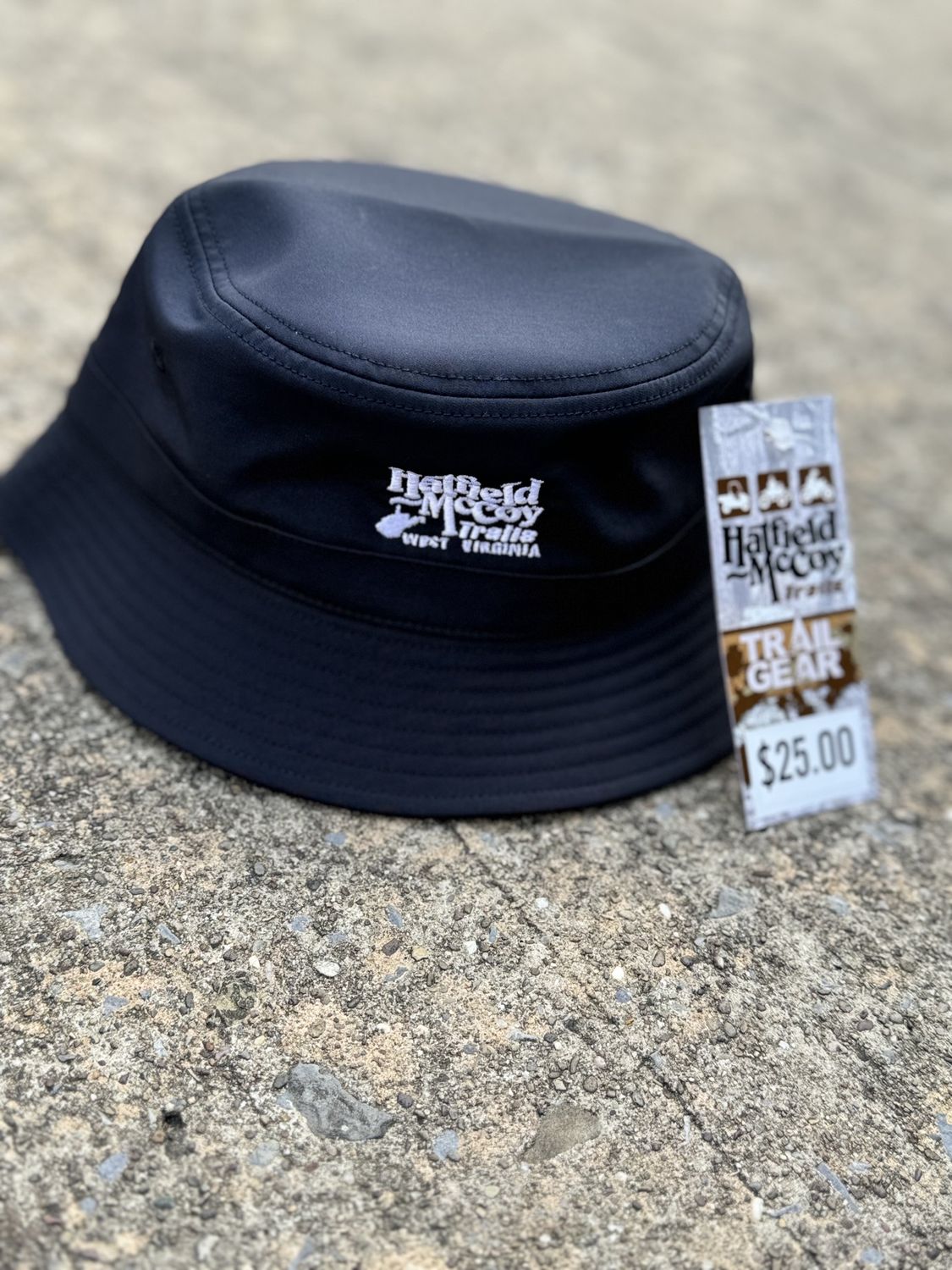Hatfield McCoy Trails Black Bucket Hat