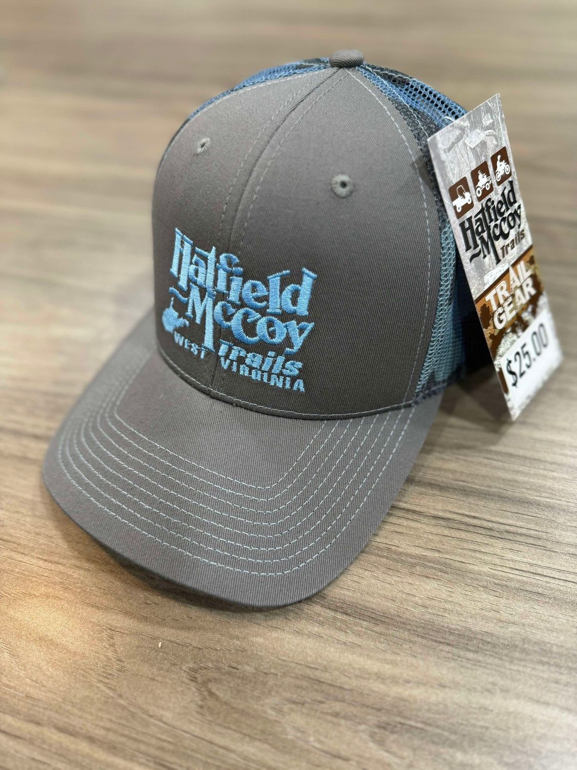 Hatfield McCoy Trails Blue Camo Hat