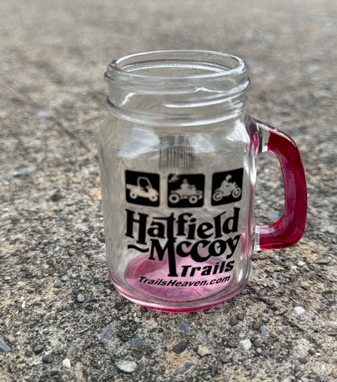 HATFIELD MCCOY TRAILS MASON JAR