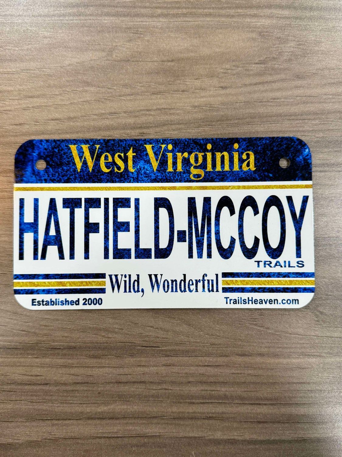 Hatfield McCoy Trails ATV/Bike Plate