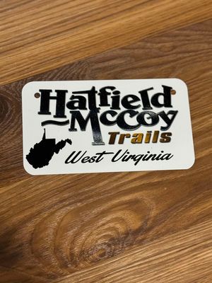 Hatfield McCoy Trails ATV/Bike Plate
