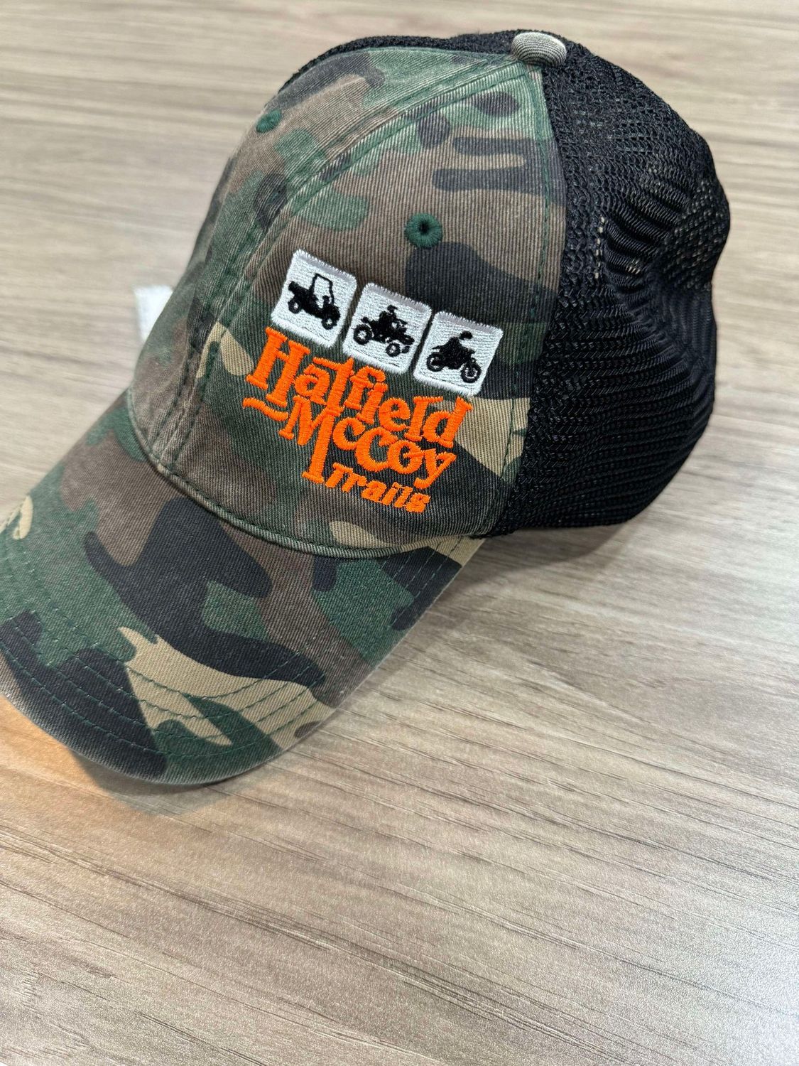 Hatfield McCoy Trails Richardson Camo Trucker Hat