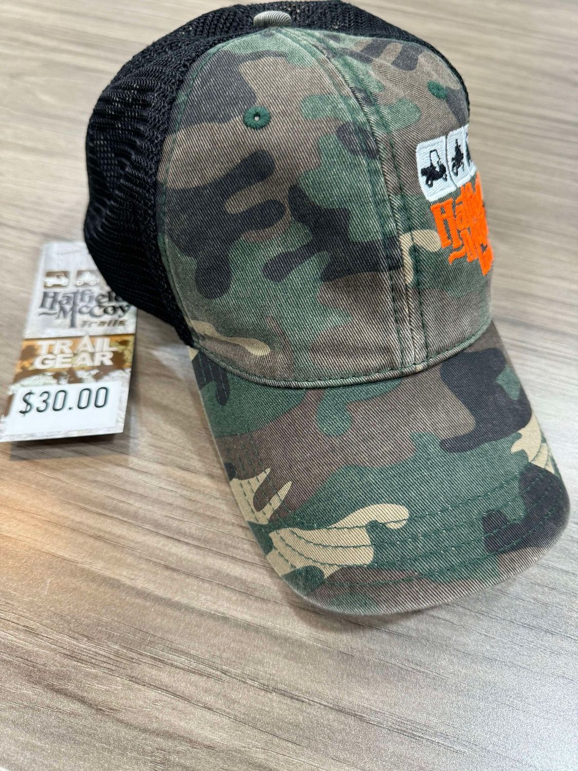 Hatfield McCoy Trails Richardson Camo Trucker Hat