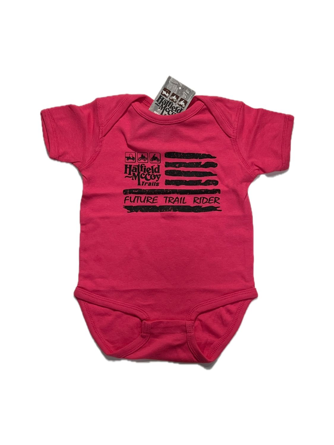 Hatfield McCoy Trails Future Trail Rider Pink Onesie, Size: NB