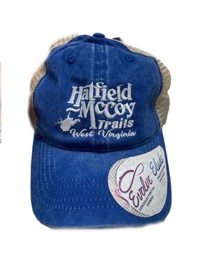 Hatfield McCoy Trail Women&#39;s Blue Ponytail Hat