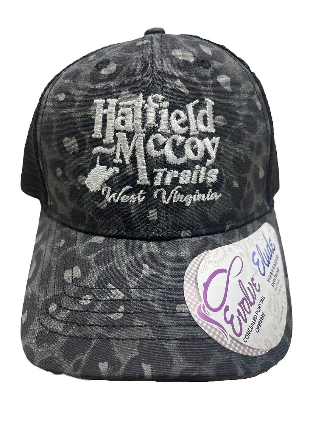 Hatfield McCoy Trails Black Leopard Hat