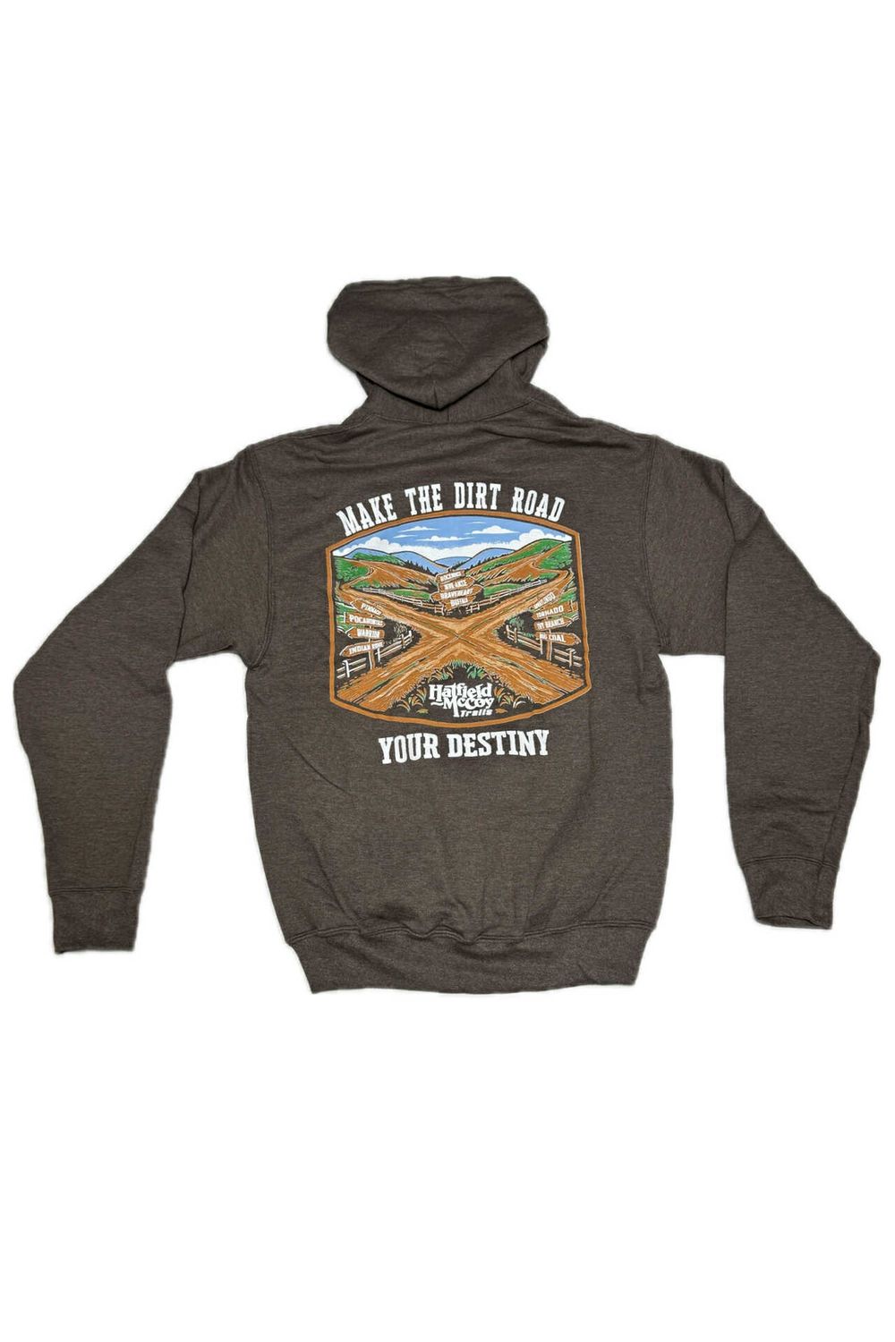 Hatfield McCoy Trails Dirt Road Hoodie Adult