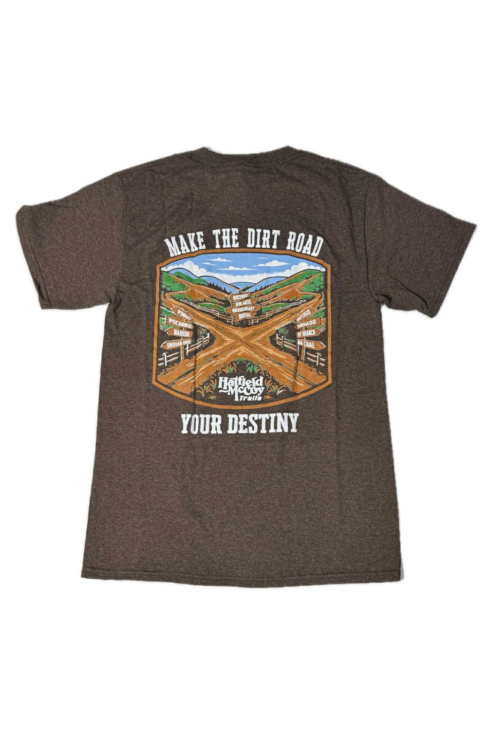 Hatfield McCoy Trails Dirt Road T-Shirt Adult