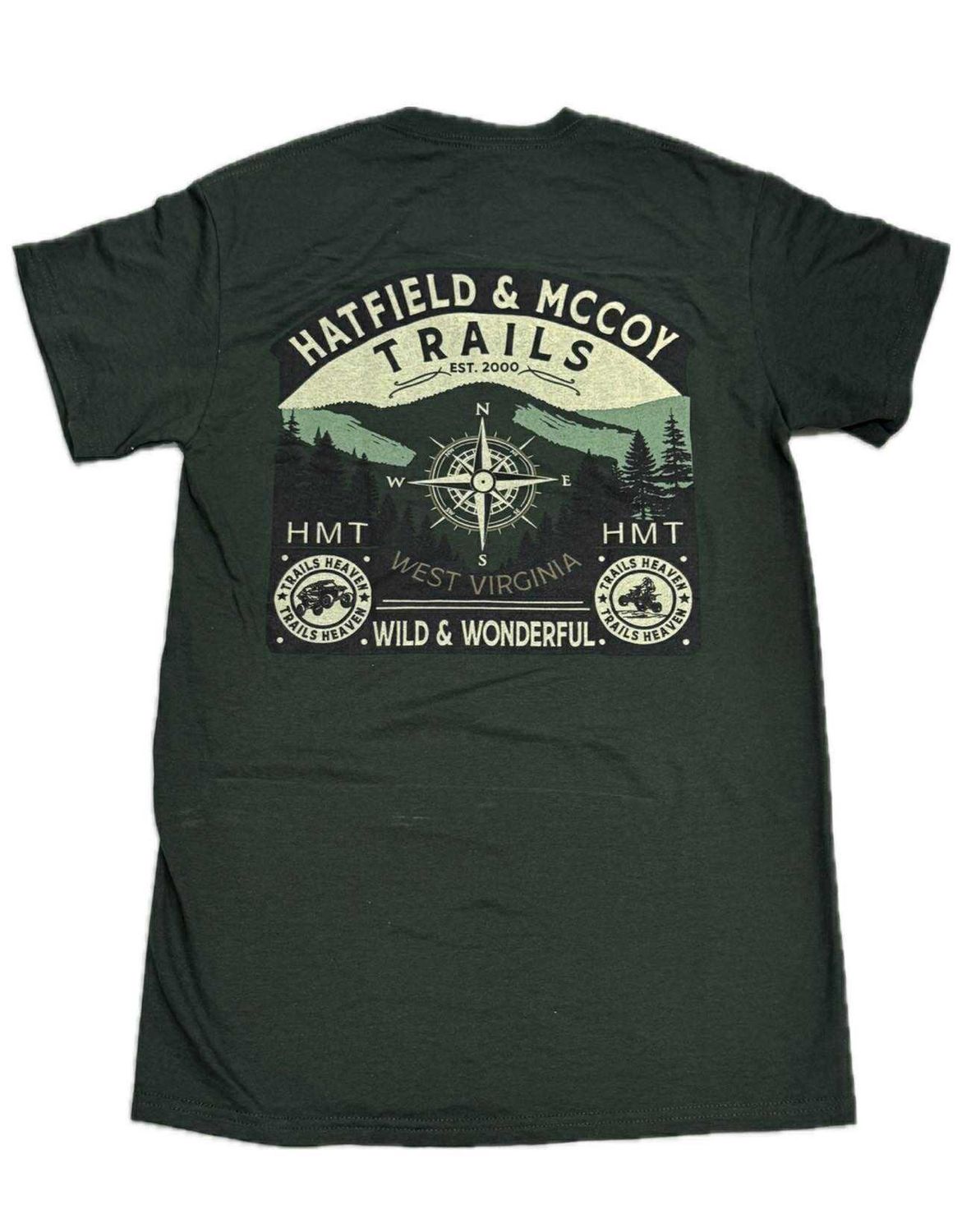 Hatfield McCoy Trails Compass Adult T-Shirt