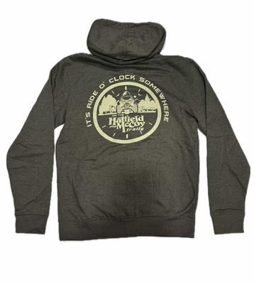 Hatfield Mccoy Trails Green Ride O Clock Zip Hoodie