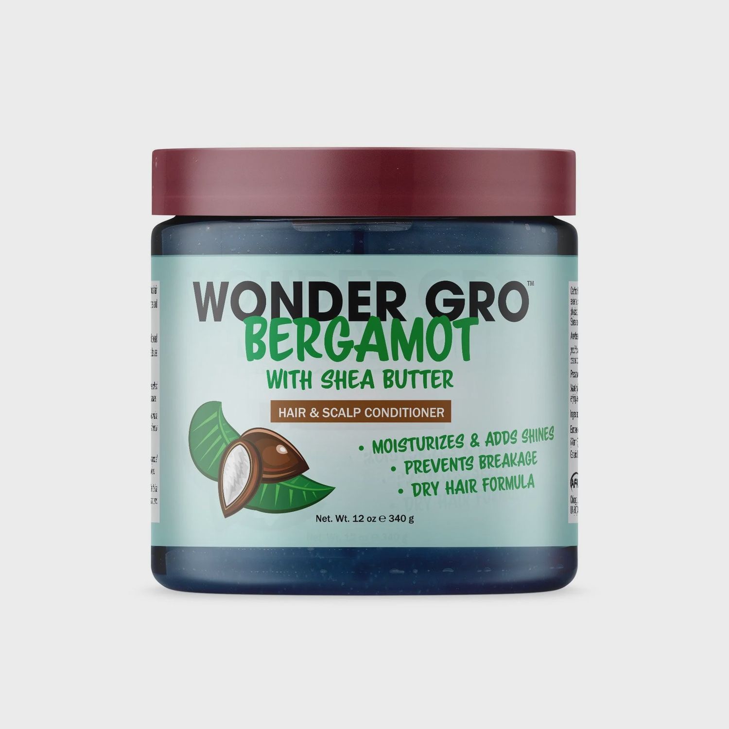 Wonder Gro Bergamot Hair &amp; Scalp Conditioner with Shea Butter, Size: 12oz
