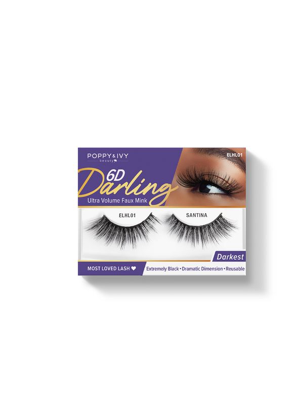 Poppy &amp; Ivy 6D Darling faux mink lashes, Style: Santina