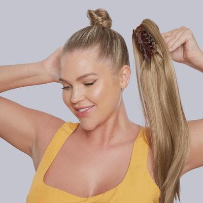 Stranded Long Straight Clip-in Ponytail 20"