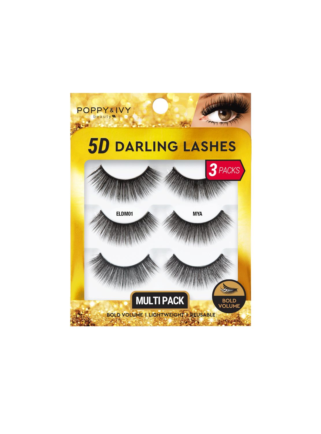 5D darling lashes Multi Pack, Style: Mya
