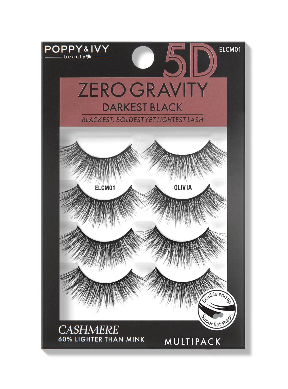 Poppy &amp; Ivy Zero Gravity Cashmere Multipack eyelashes, Style: Olivia
