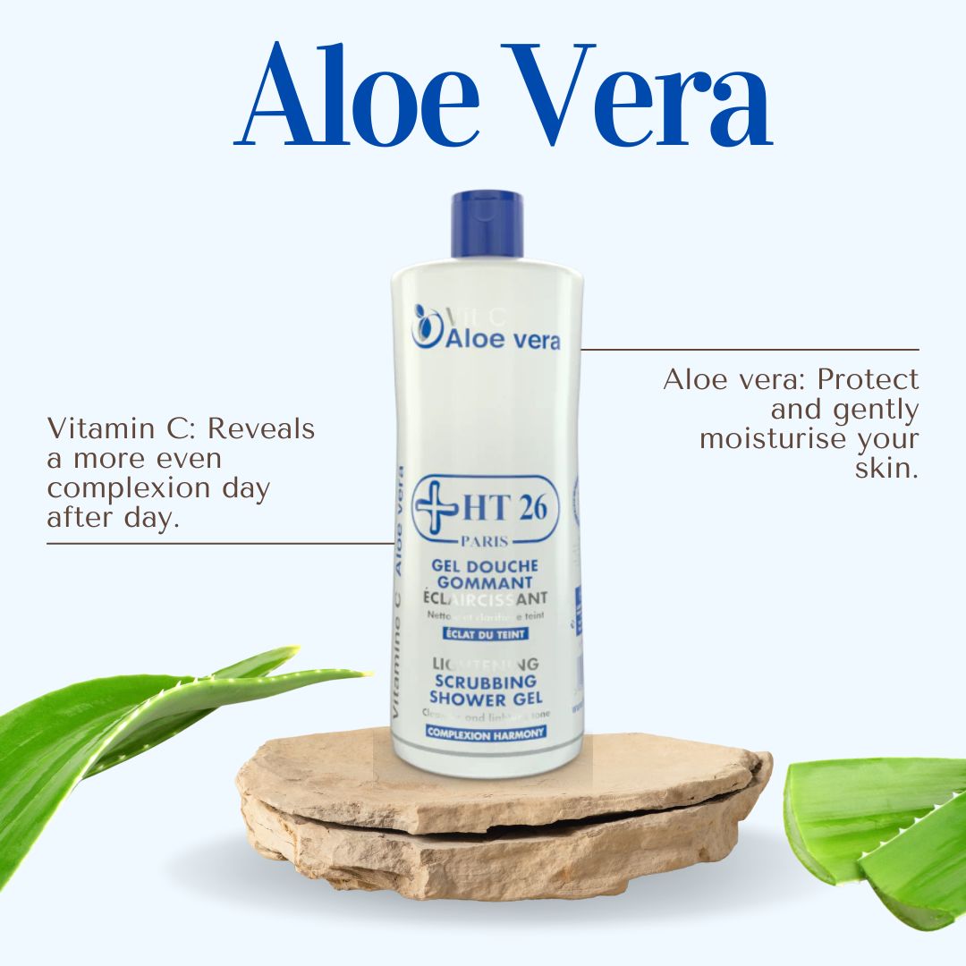 HT26 Paris Aloe vera scrubbing shower gel