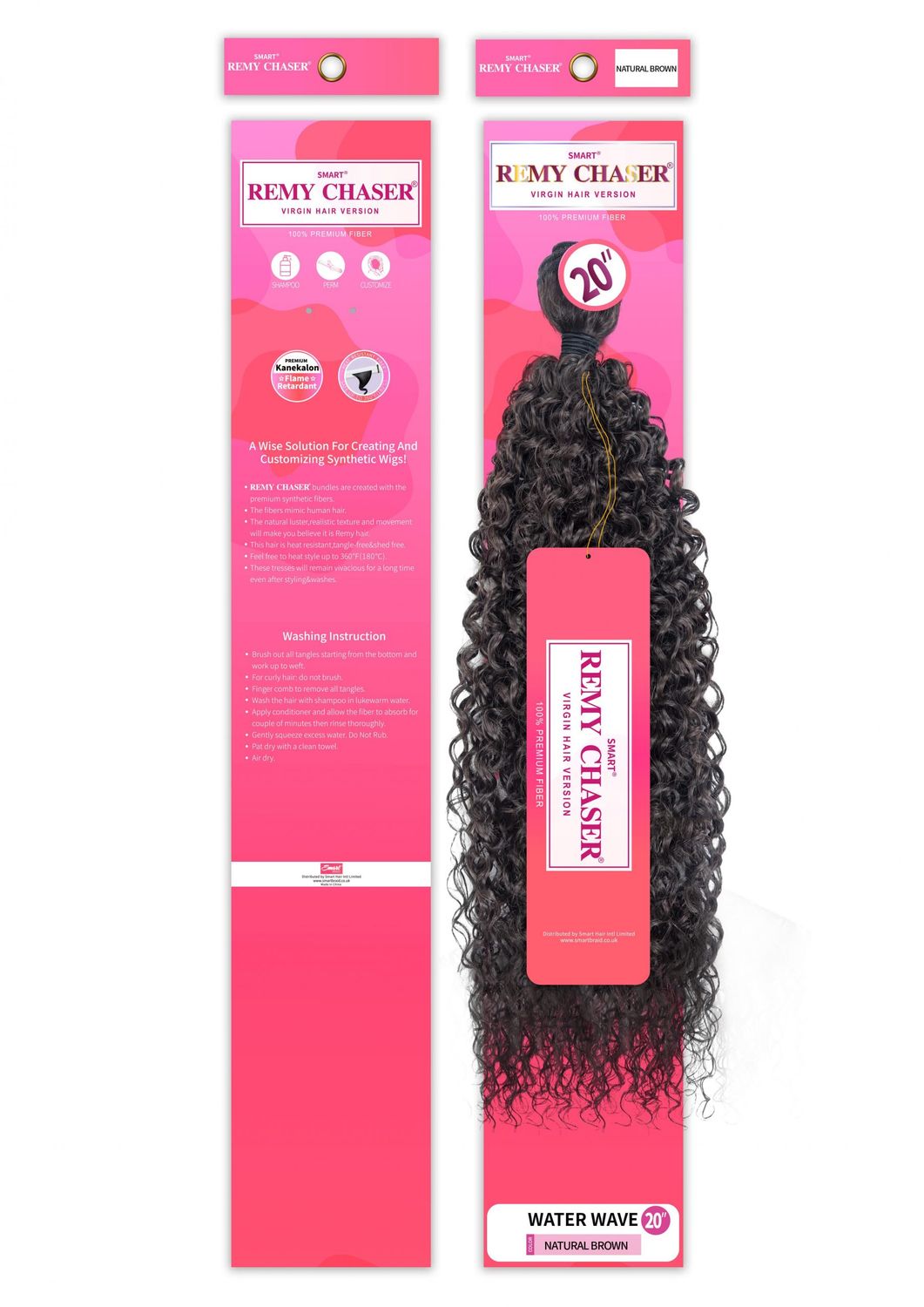 Remy Chaser Water Wave, Size: 20&quot;, colour: Natural Colour