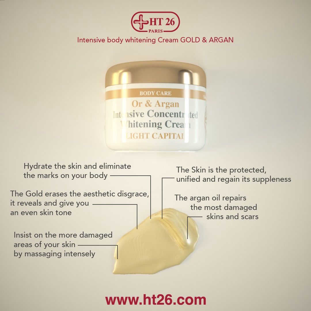 HT26 Paris Gold and Argan body cream