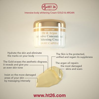 HT26 Paris Gold and Argan body cream