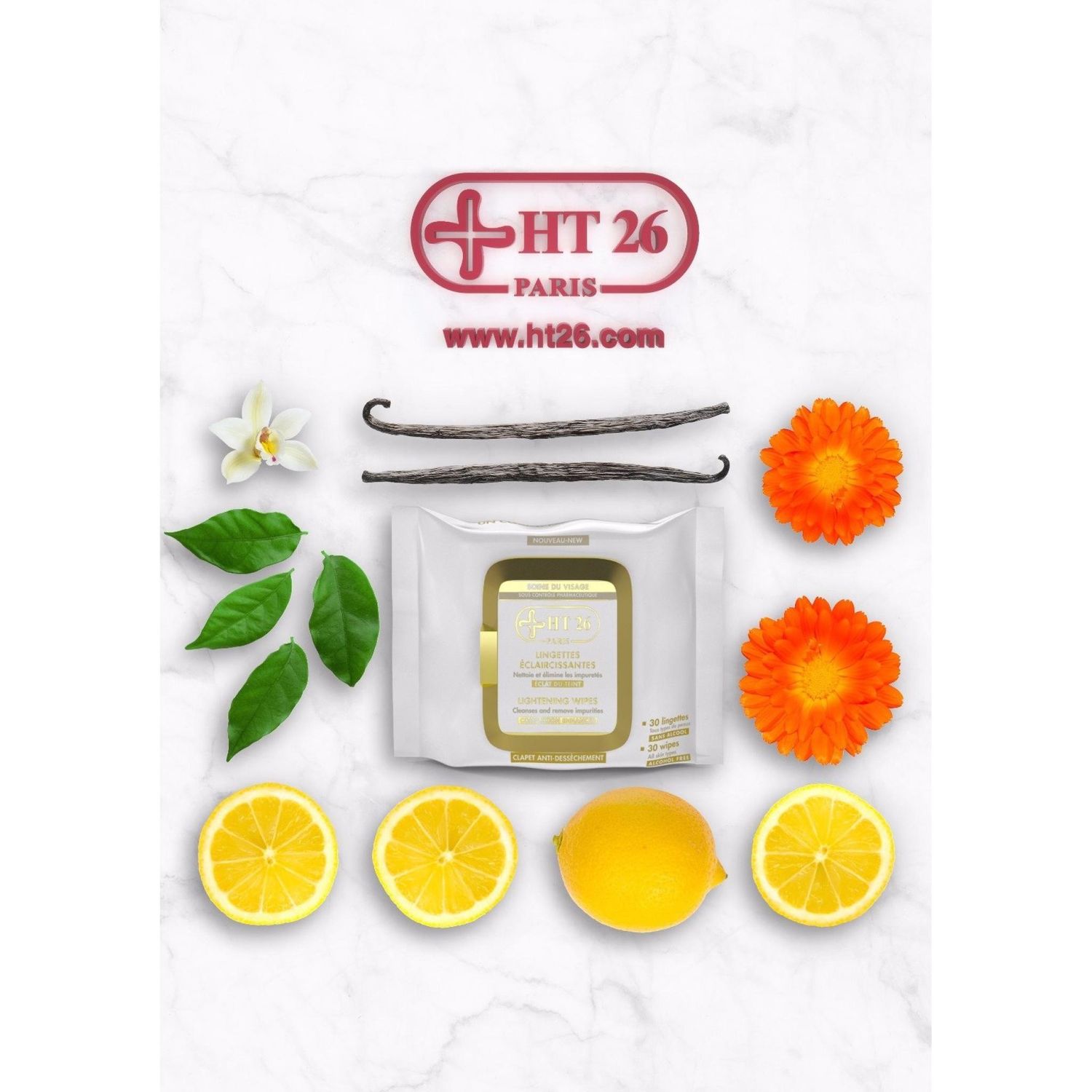 HT26 Paris Cleansing Face Wipes